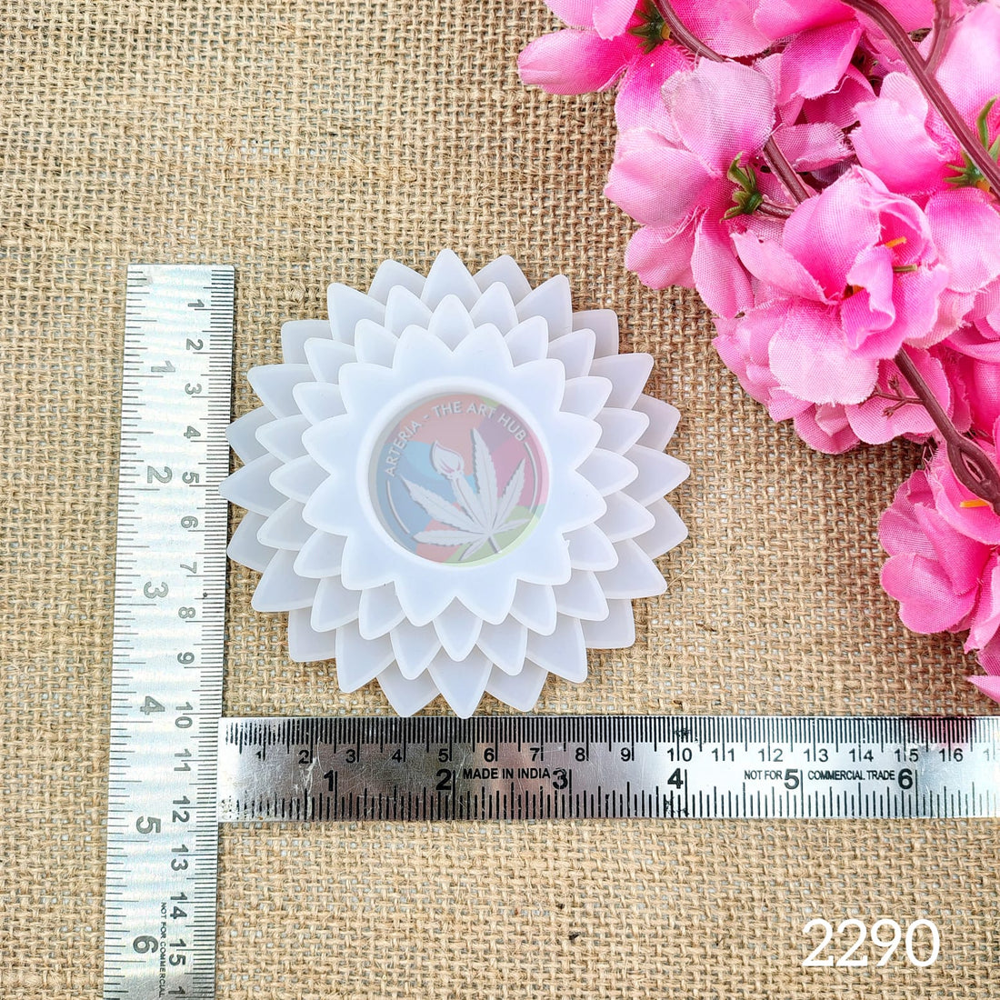 4 Step Flower Tea Light Holder Mould