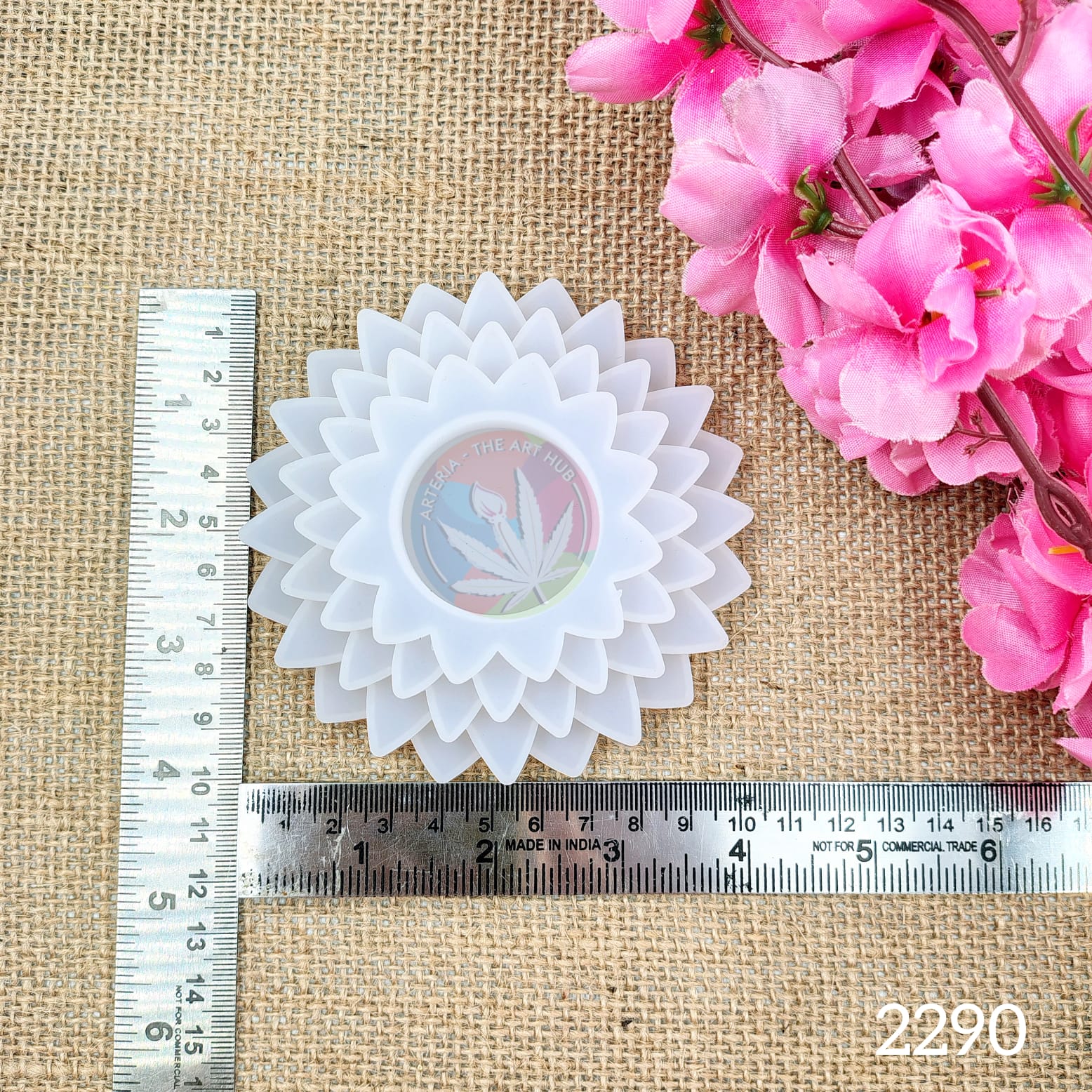 4 Step Flower Tea Light Holder Mould