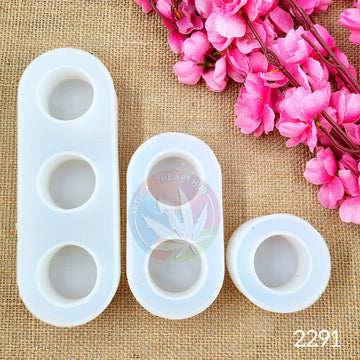 Capsule Tea Light Holder Mould- Set of 3 Pieces