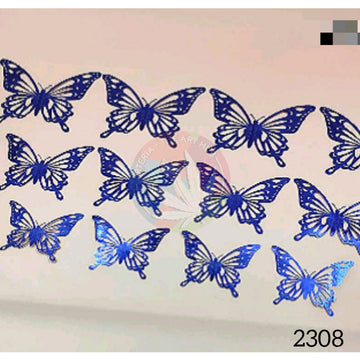 3D Butterfly  Cutouts - purple
