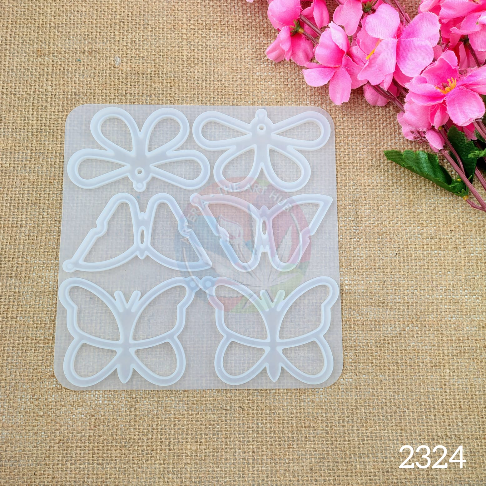 6 Cavity 3D Outline Butterfly Mould