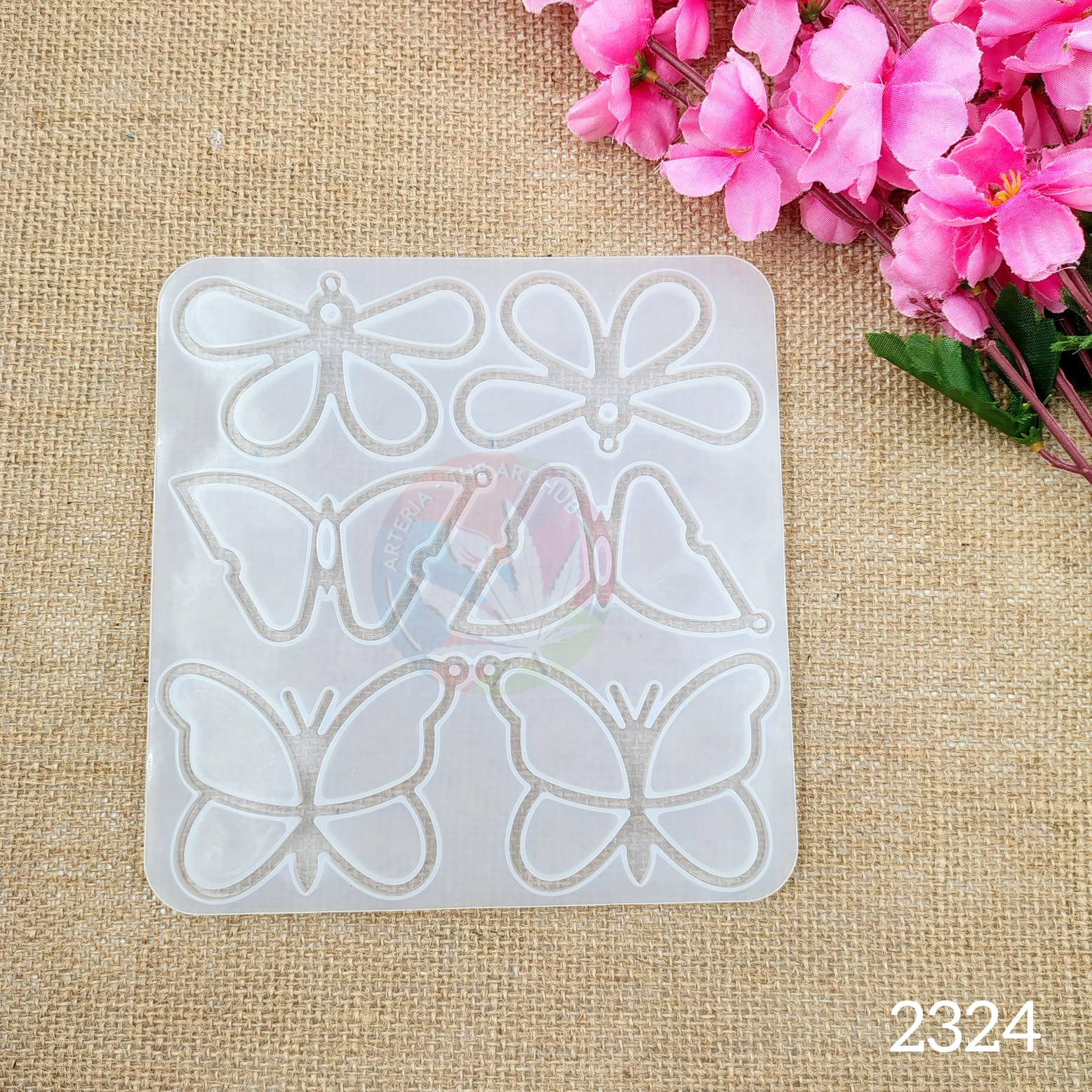 6 Cavity 3D Outline Butterfly Mould