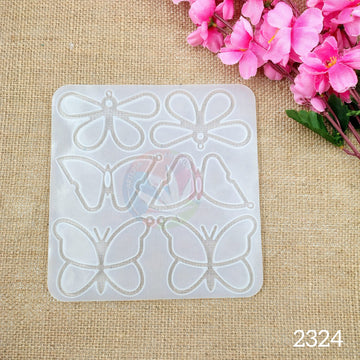6 Cavity 3D Outline Butterfly Mould