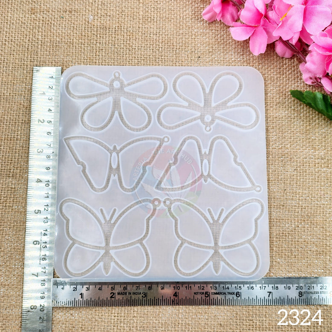 6 Cavity 3D Outline Butterfly Mould