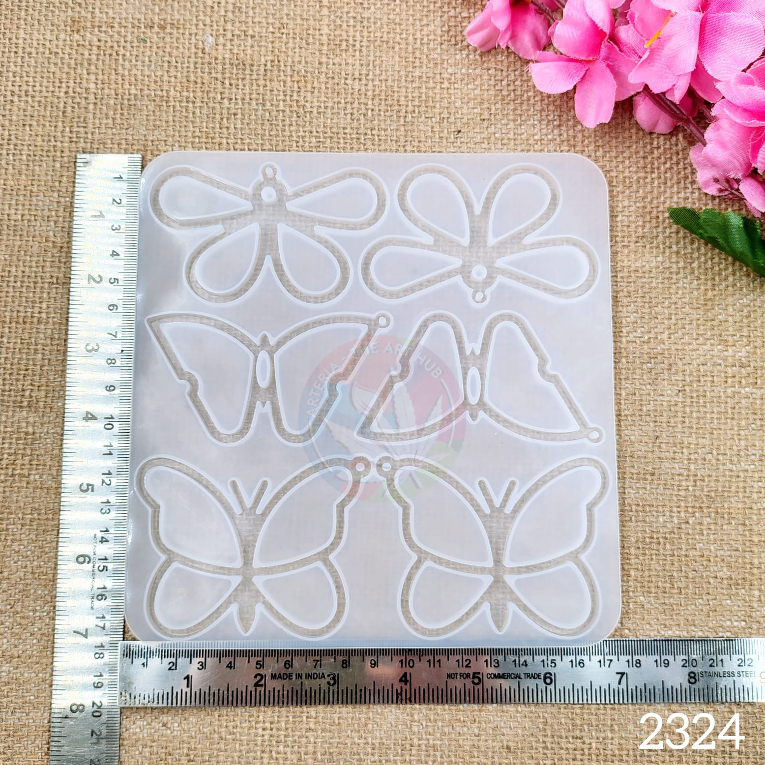 6 Cavity 3D Outline Butterfly Mould