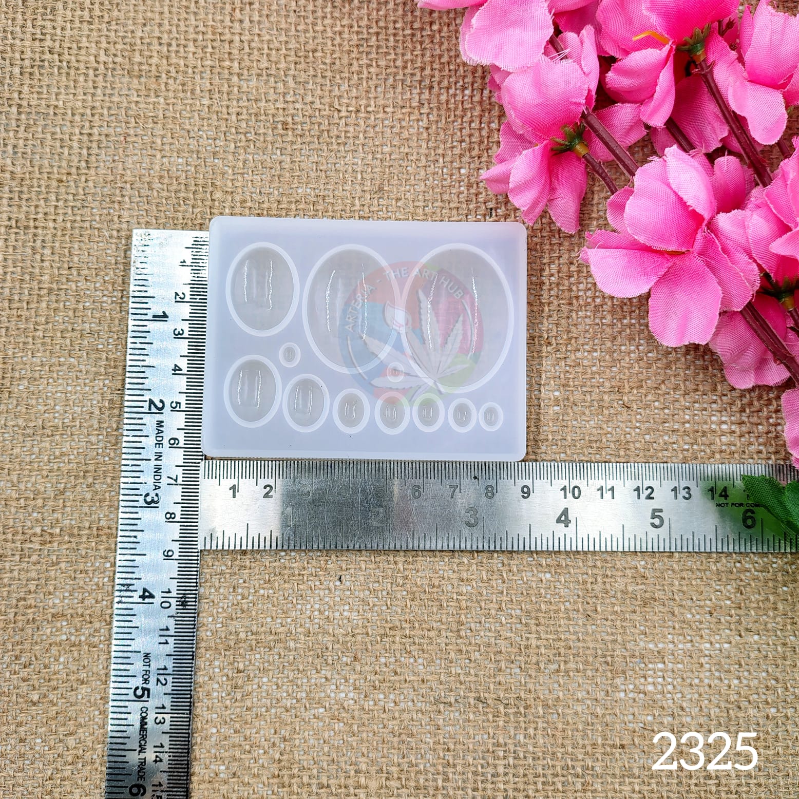 12 Cavity Oval Gemstones Mould