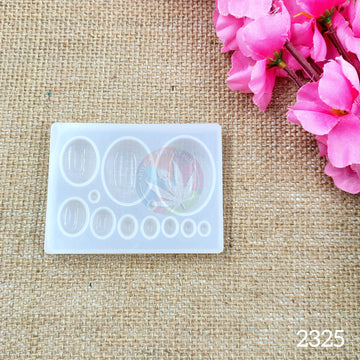12 Cavity Oval Gemstones Mould