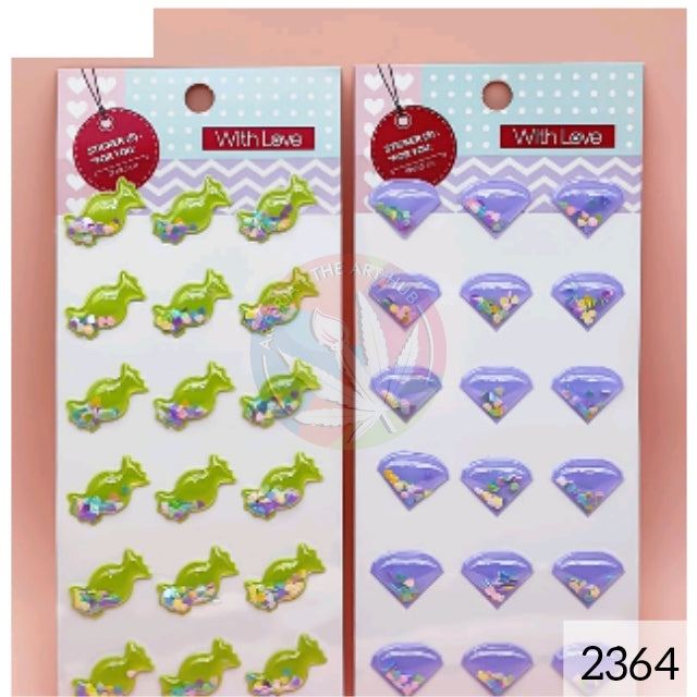 Puffy Sequins Stickers