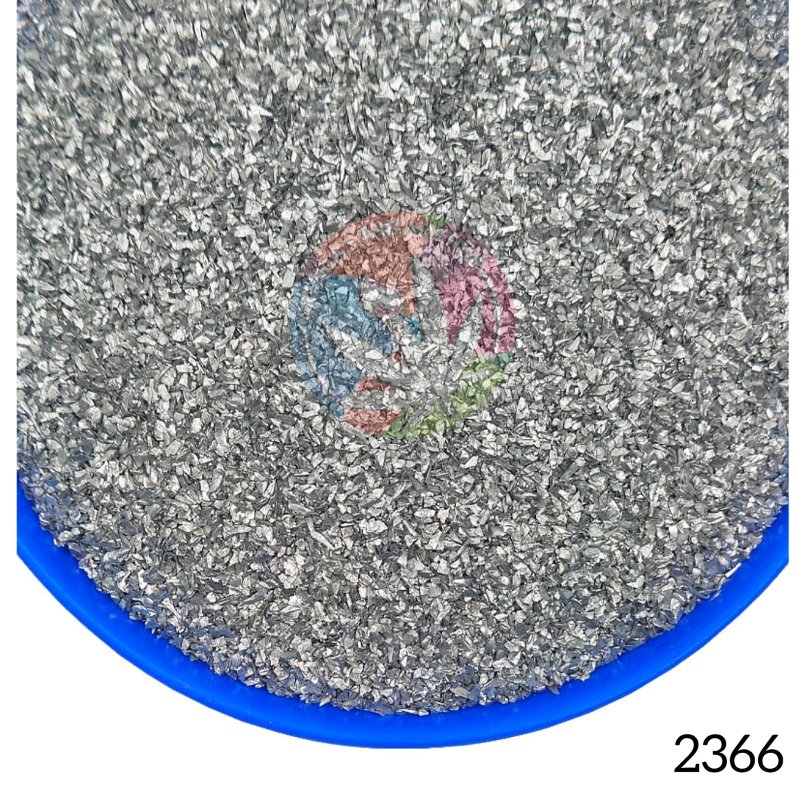 Glass Chips - Metallic Silver
