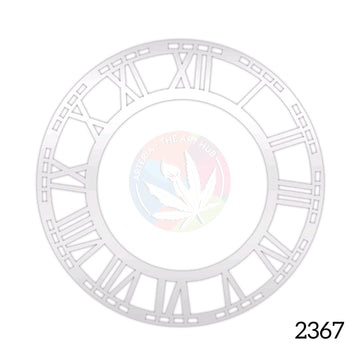 Acrylic Clock ring Silver - 8" with MDF