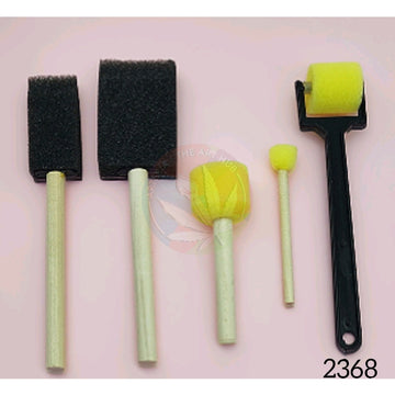Mixed Sponge brush tools - 5pc set
