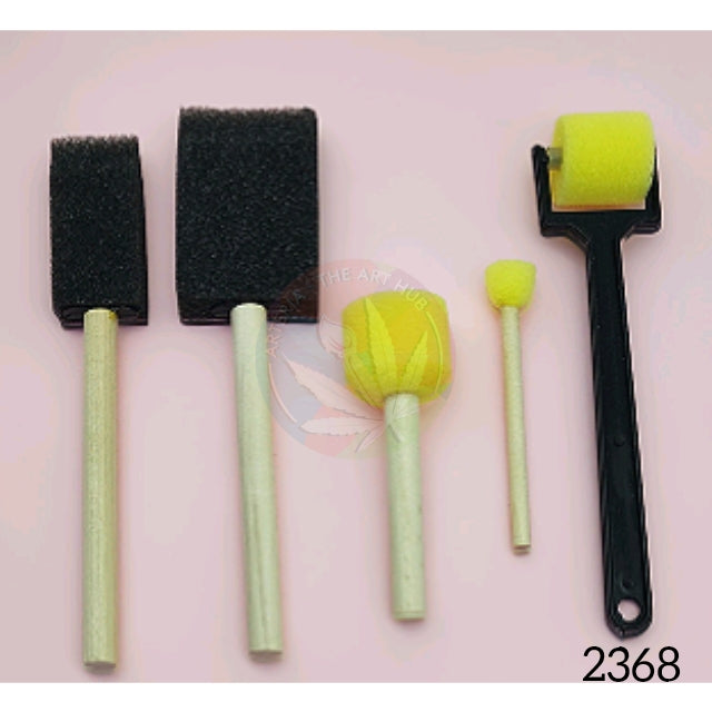 Mixed Sponge brush tools - 5pc set