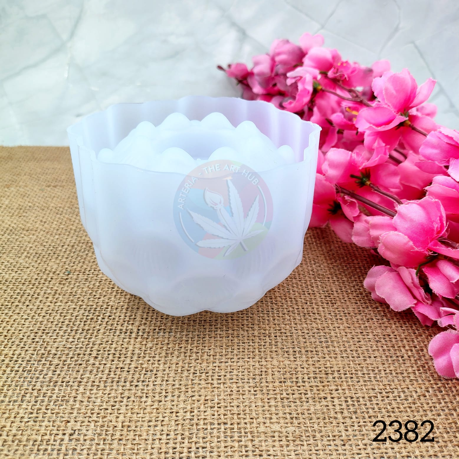 Beautiful Flower Tea Light Holder Mould