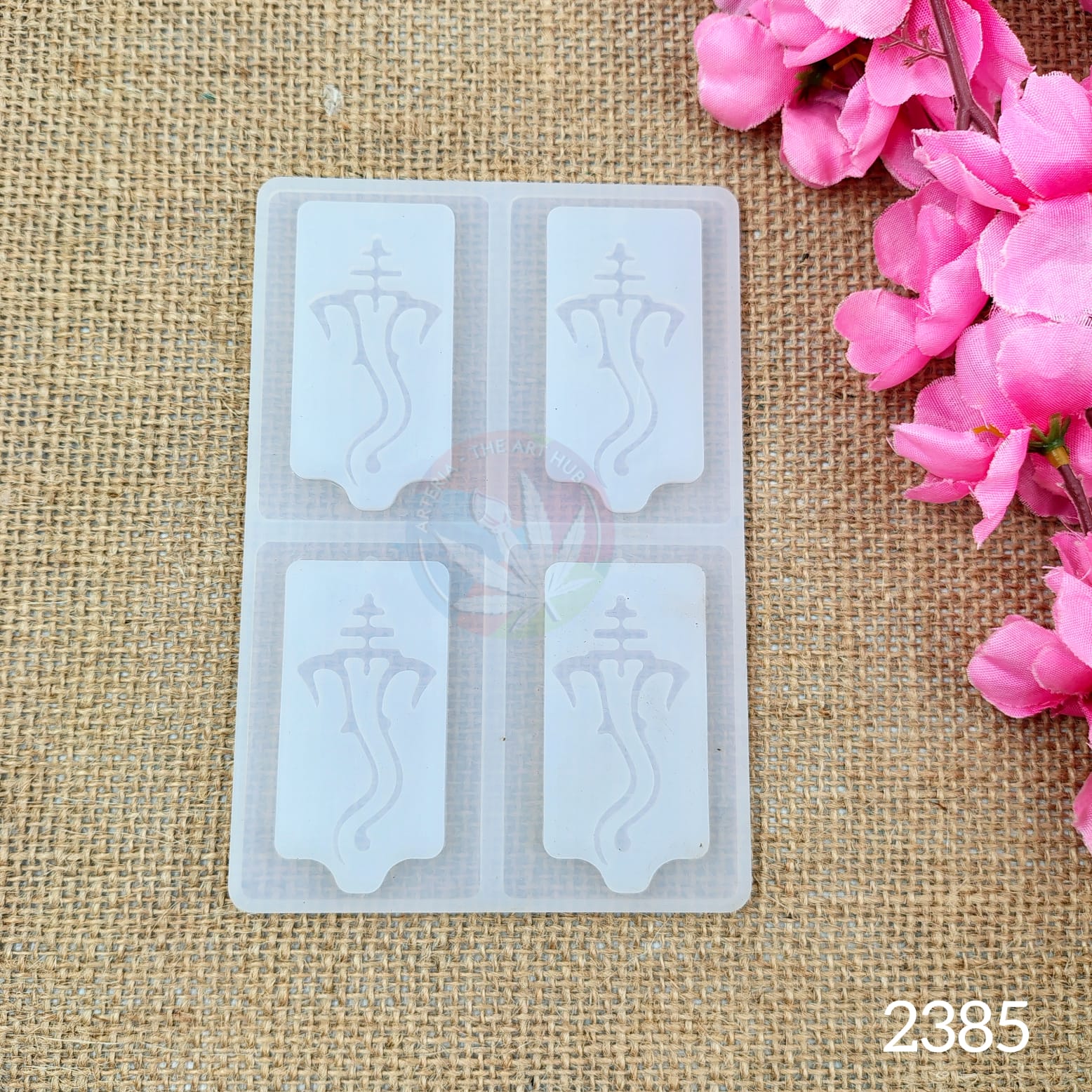 4 Cavity Ganpatiji / Ganeshji Keychain Mould