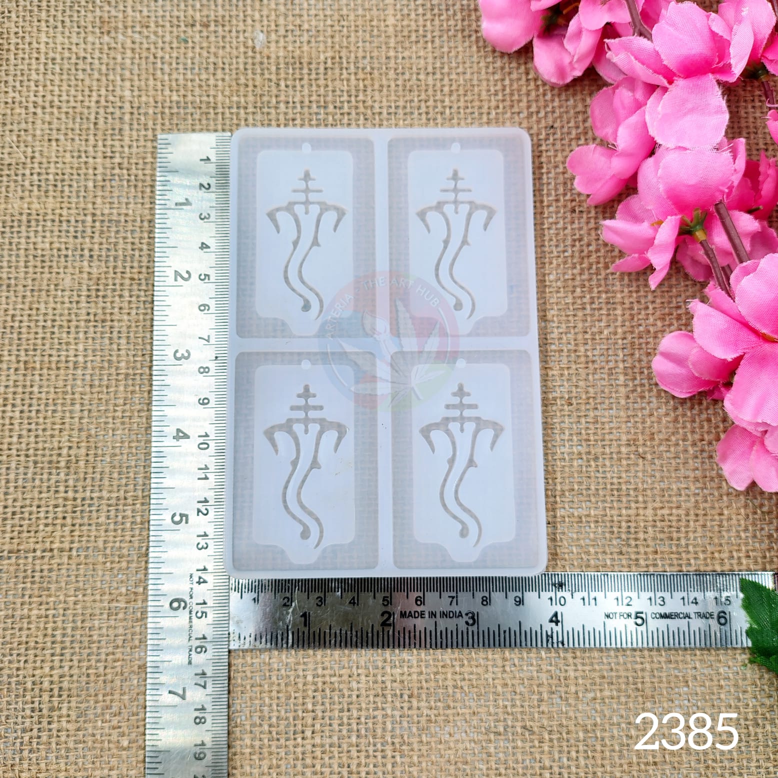 4 Cavity Ganpatiji / Ganeshji Keychain Mould