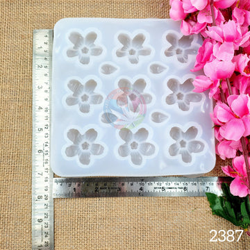 13 Cavity 3D Flower & Petals Mould