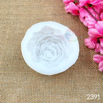 3D Peony flower candle mould