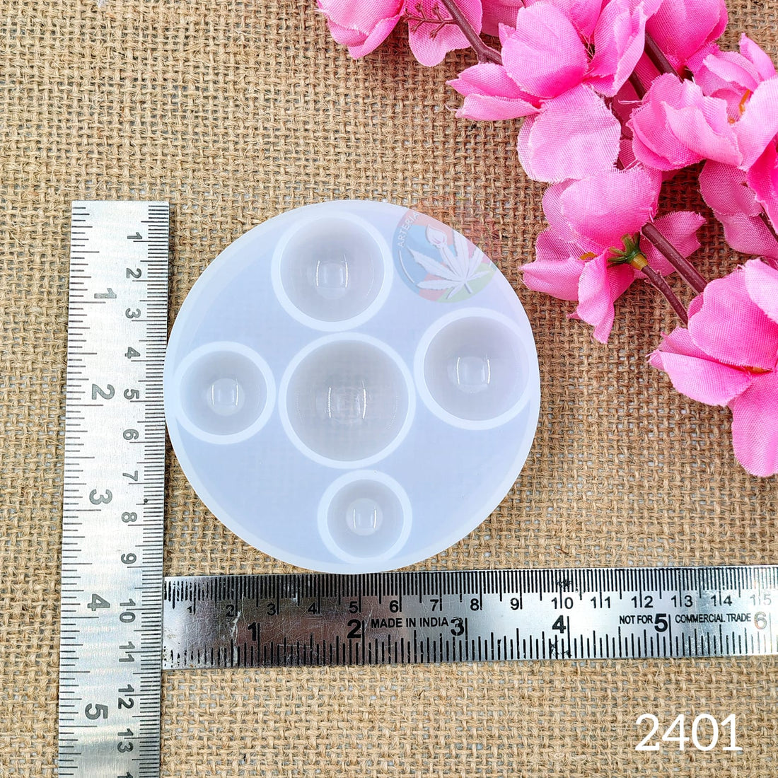 Jewellery Gem / Stone Mould - Semicircle