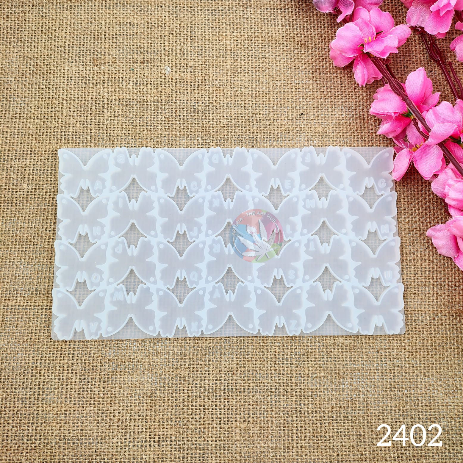 28 Cavity Alphabet Butterfly keychain & pendant mould