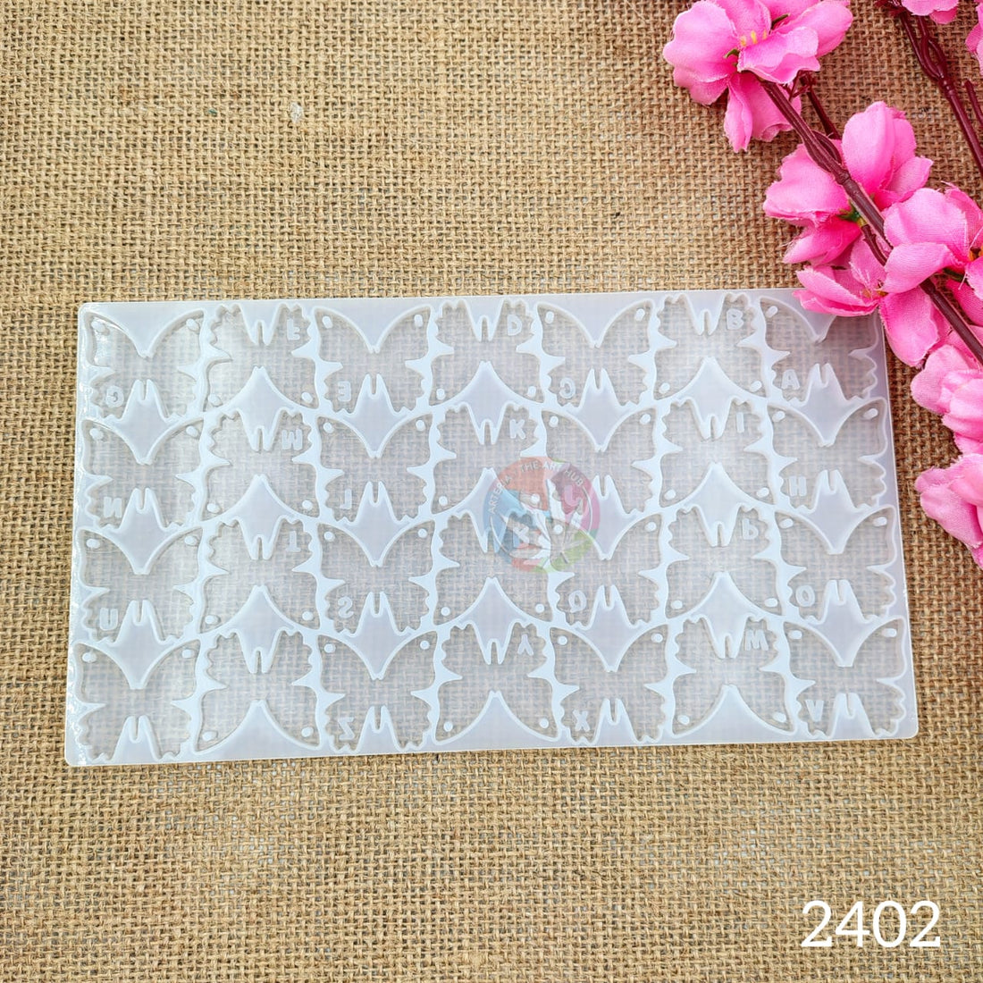 28 Cavity Alphabet Butterfly keychain & pendant mould