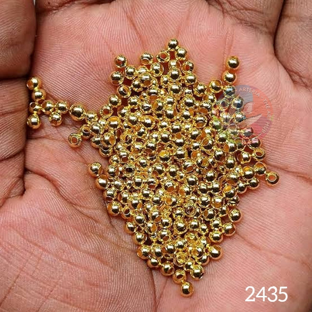 4mm Golden Beads