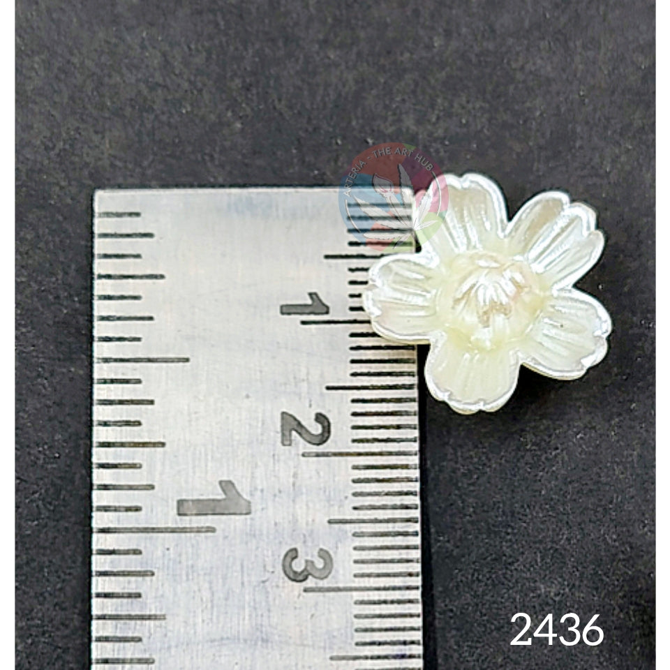 Pearl White Flower - Pack of 10