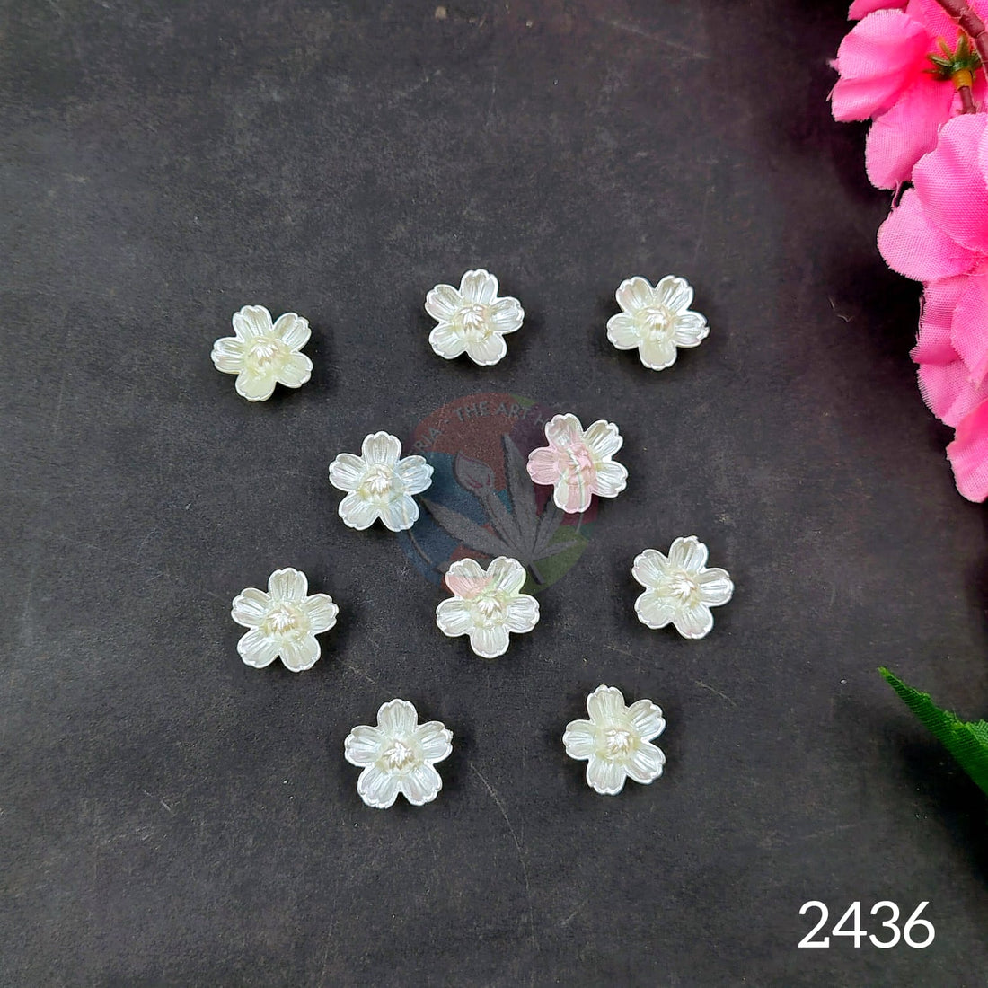 Pearl White Flower - Pack of 10