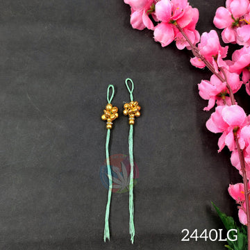 Rakhi Thread With Ghunghroo - Light Green
