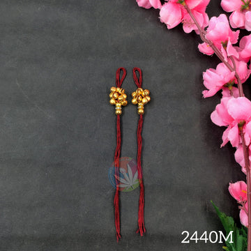 Rakhi Thread With Ghunghroo - Maroon
