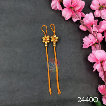 Rakhi Thread With Ghunghroo - Orange