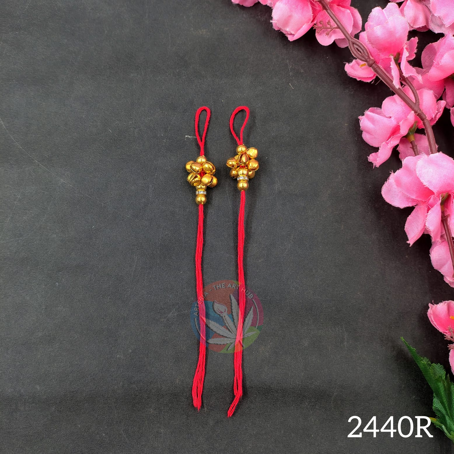 Rakhi Thread With Ghunghroo - Red