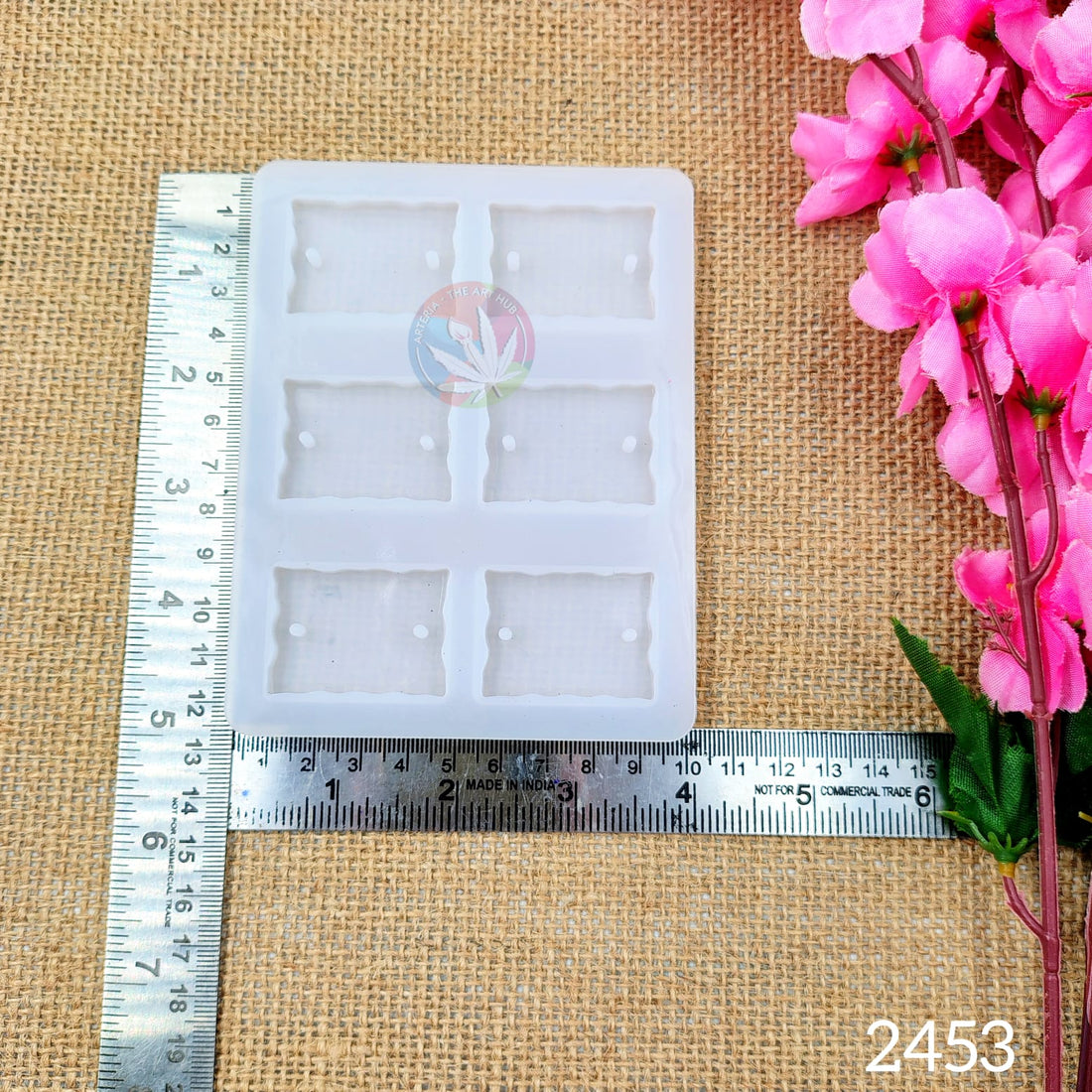 6 Cavity agate rectangle rakhi & bracelet mould