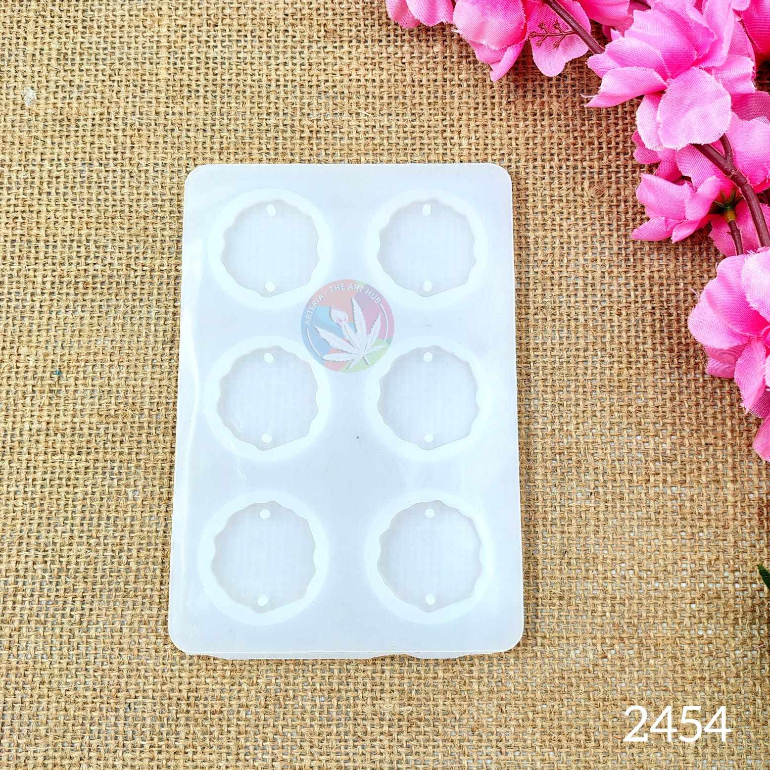 6 Cavity agate round rakhi & bracelet mould