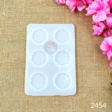 6 Cavity agate round rakhi & bracelet mould