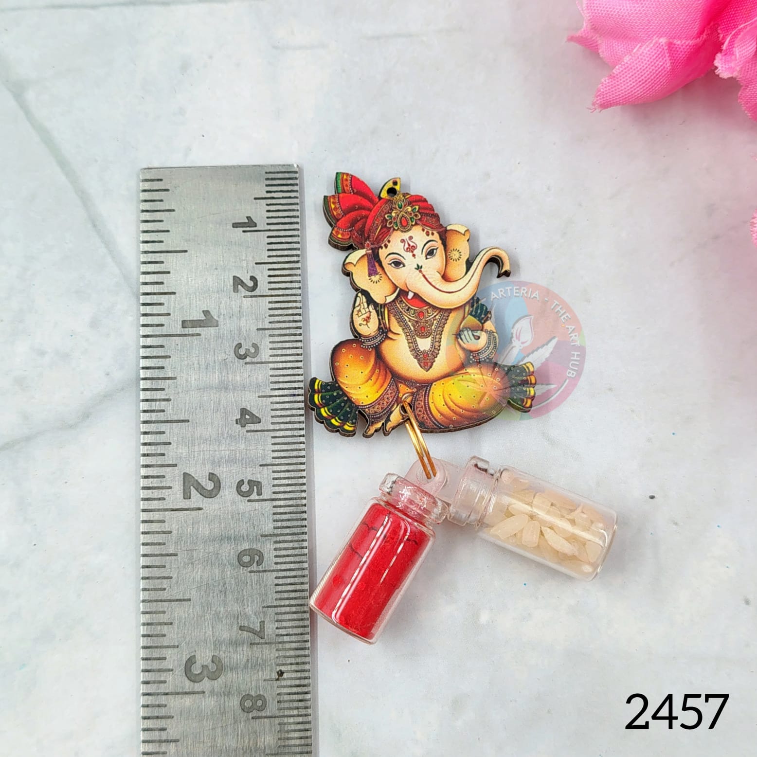 kumkum Chawal bottle set - Ganpati JI