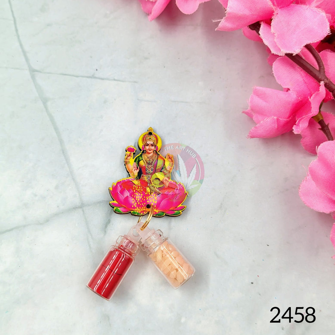 kumkum Chawal bottle set - Laxmi Ji