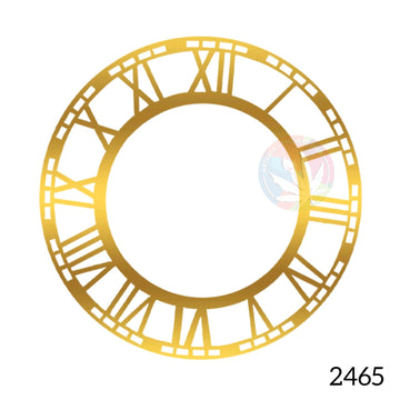 Acrylic Clock ring Golden - 8" with MDF