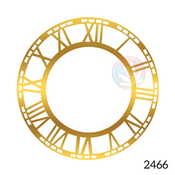 Acrylic Clock ring Golden - 10" with MDF