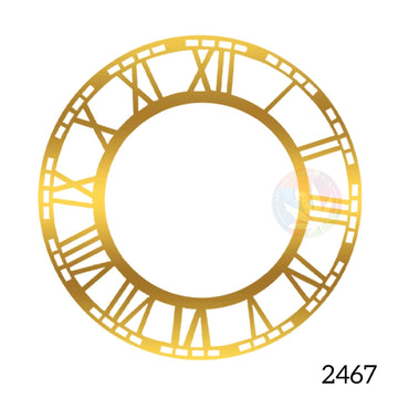 Acrylic Clock ring Golden - 12" with MDF