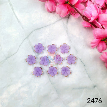 Acrylic cherry blossom flowers - Purple