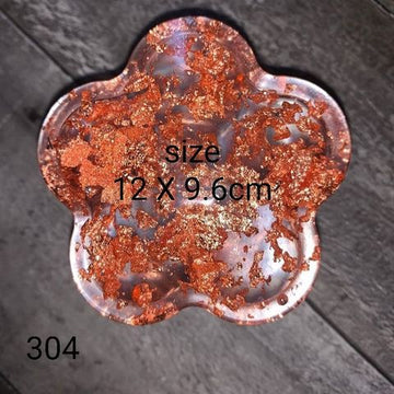 FLOWER COASTER MOULD WITH BOUNDARY TRINKLET COASTER