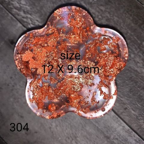 FLOWER COASTER MOULD WITH BOUNDARY TRINKLET COASTER