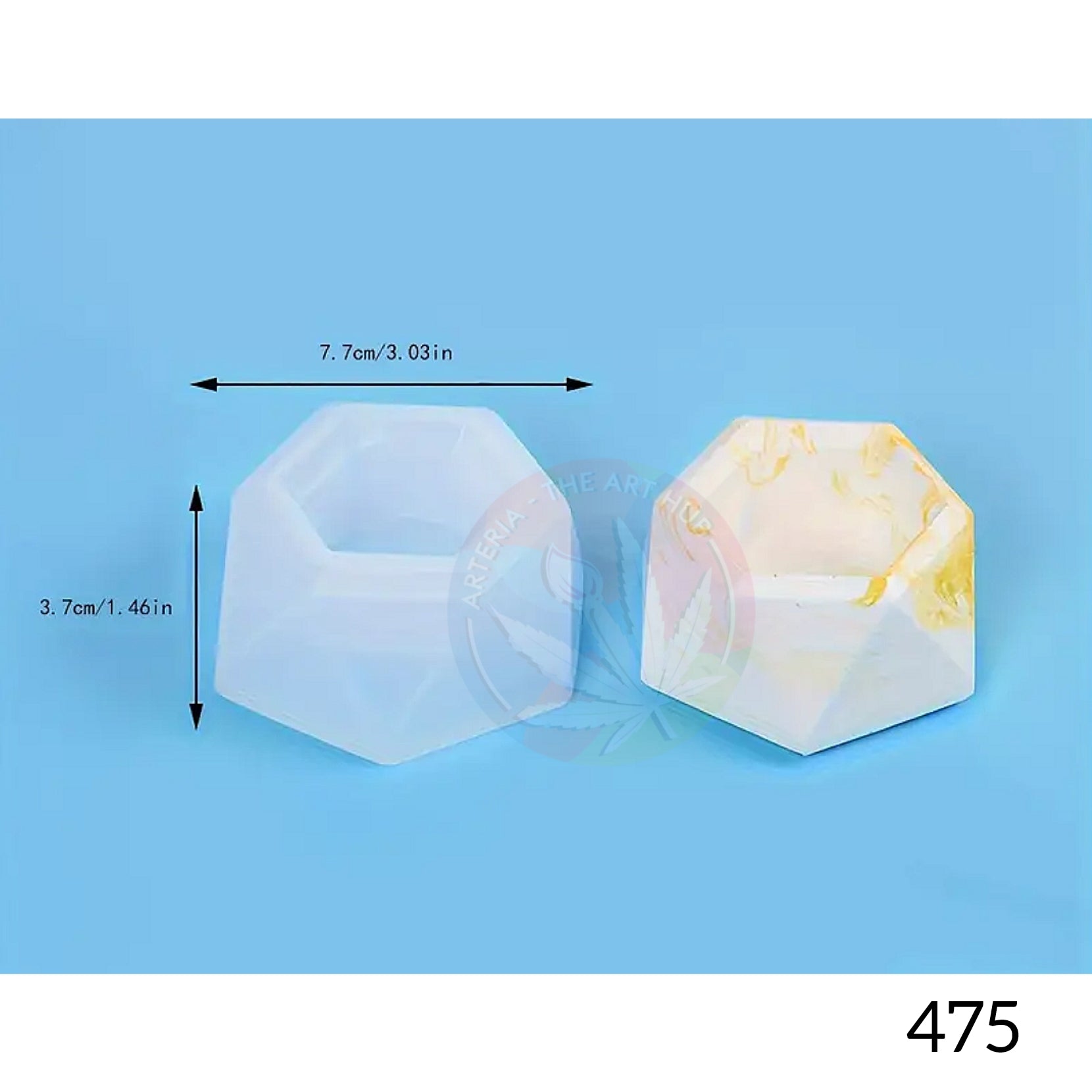 Tea light holder mould - hexagon