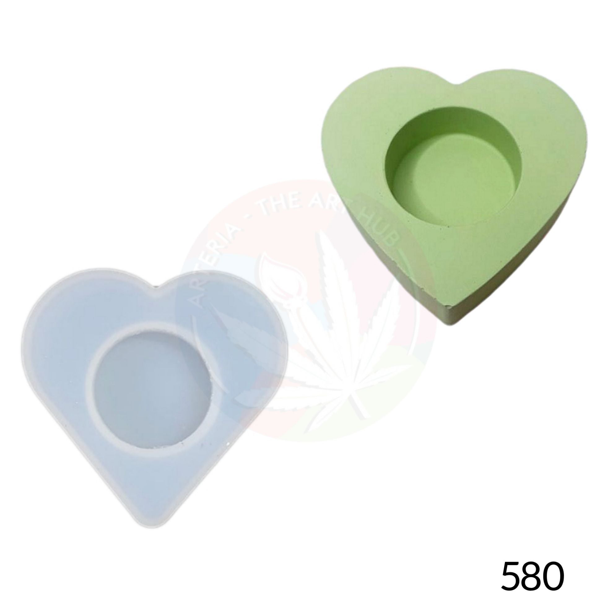 Heart Tea light Holder Mould