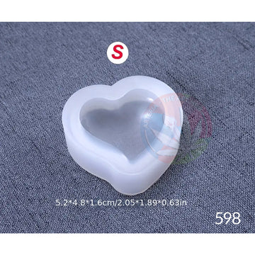2 in 1 Curved Heart Matte Tea Light small