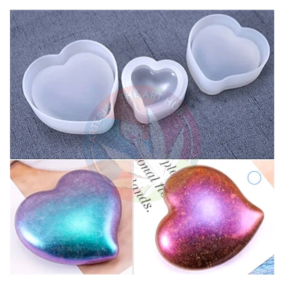 2 in 1 Curved Heart Matte Tea Light Holder Medium