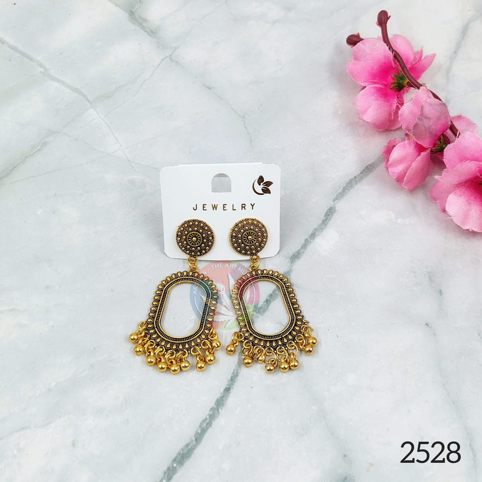 Oxidised Jhumka Gold - 3