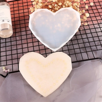 Heart zigzag Coaster Mould