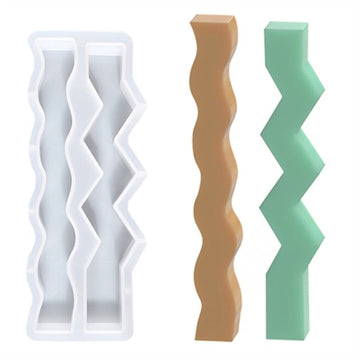 Tall Zigzag Candle Mould