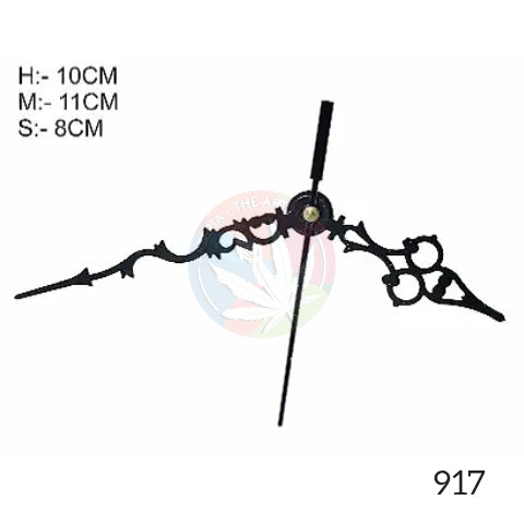 Designer Clock Hands- Clock Needles  Black- Medium